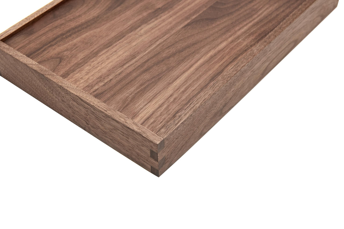 pandapark Wood Organizer Tray,Black Walnut,Desk & Drawer Storage Box (Walnut Dream)
