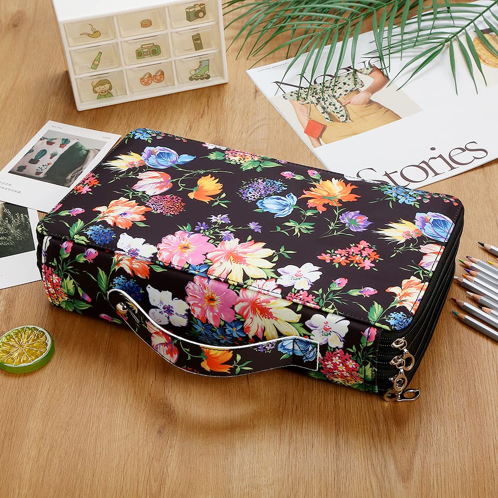 Lbxgap 300 Slots Colored Pencil Case Organizer, 4 Layer Bag