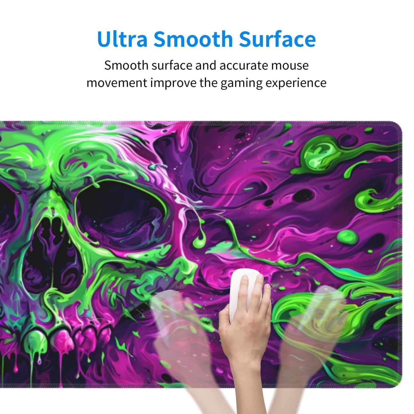 Gaming Mouse Pad Desk Pad,Extended Big Mouse Pad,31.5x11.8 Inch Long Computer Keyboard Mouse Mat