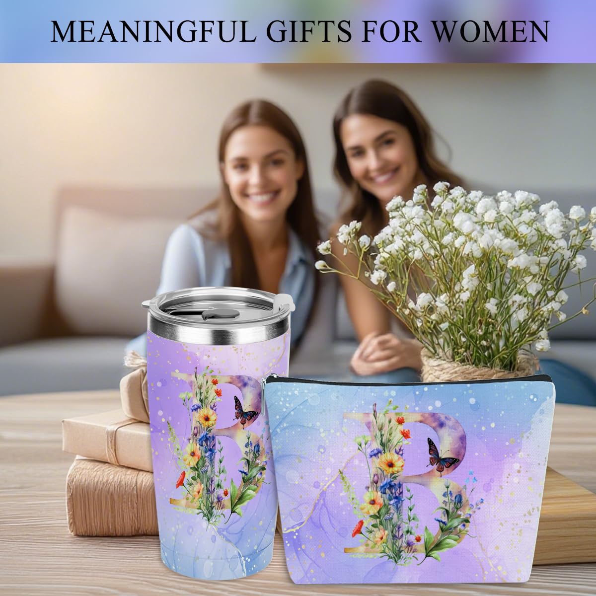 Personalized Gifts Monogrammed Birthday Gifts for Women, Cowerker Mom Boss Day Christmas Initial 20