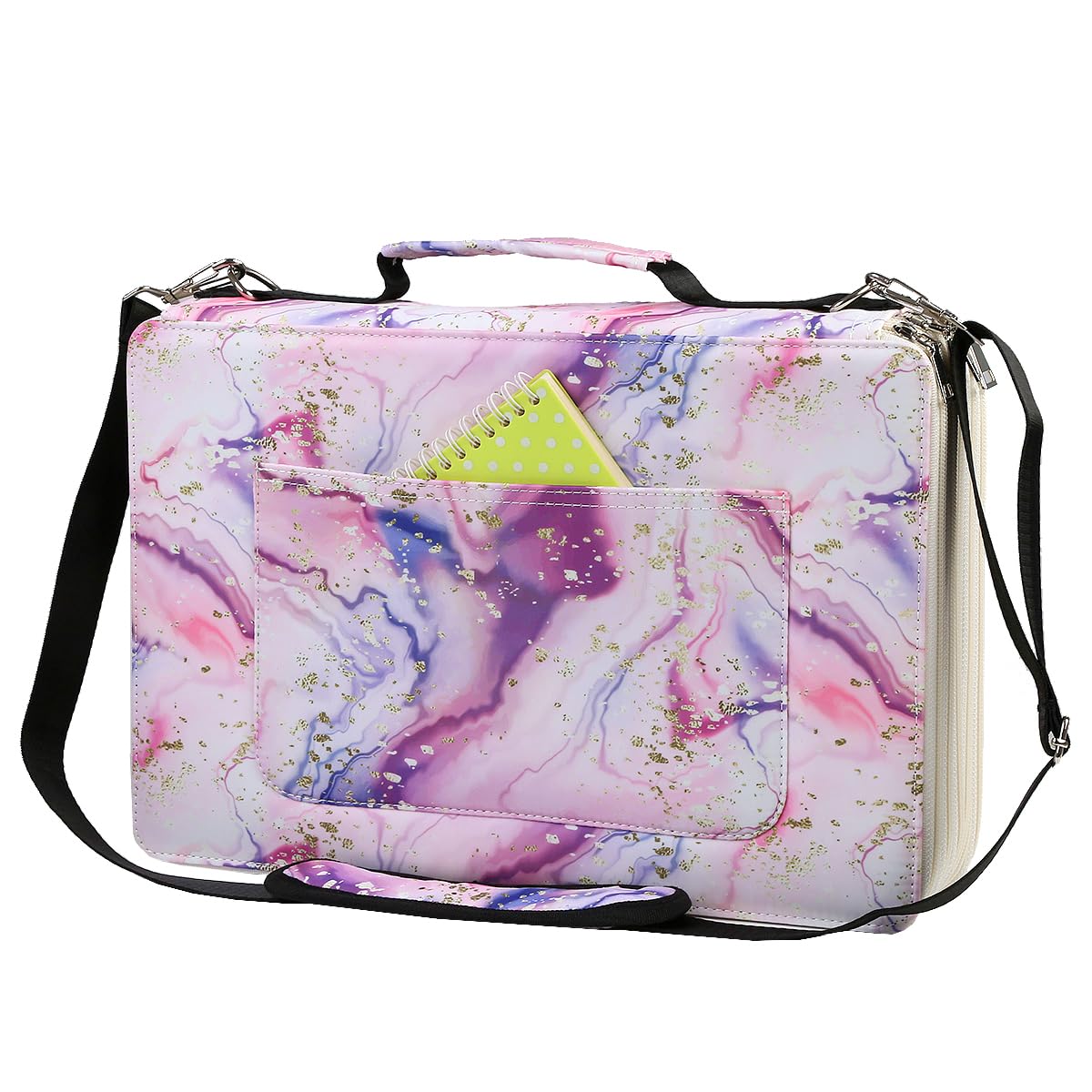 Lbxgap 480 Slots Pencil Case, 5-Layer Organizer with Shoulder Strap