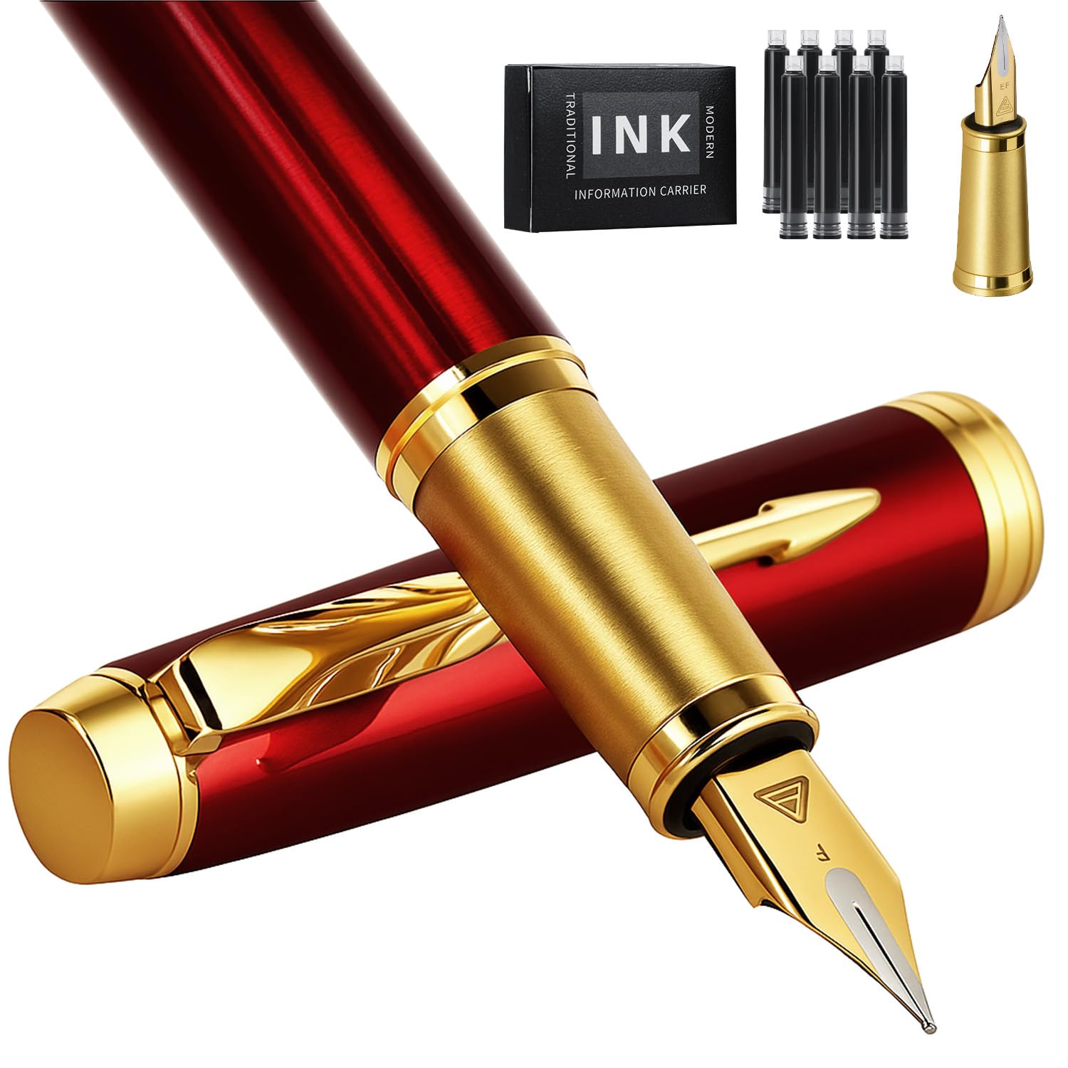 Zalantan Fountain Pen, luxury pens,Fine point smooth writing pens for journaling fancy pens with