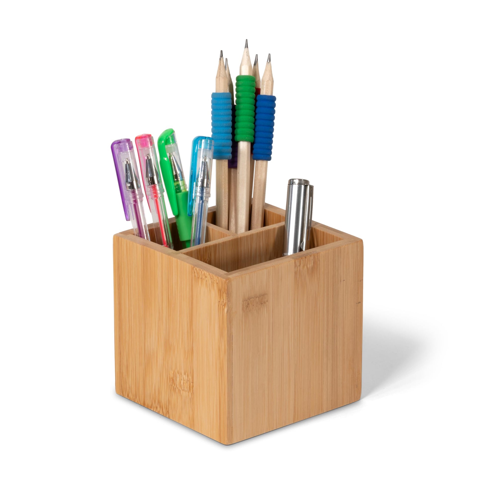 OSCO Bamboo Square Pen Pot