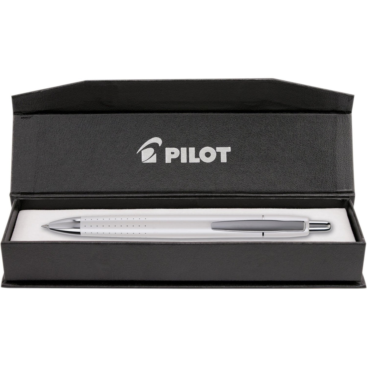 PILOT Axiom Collection Ballpoint Pen, Pearl White Barrel, Blue Ink