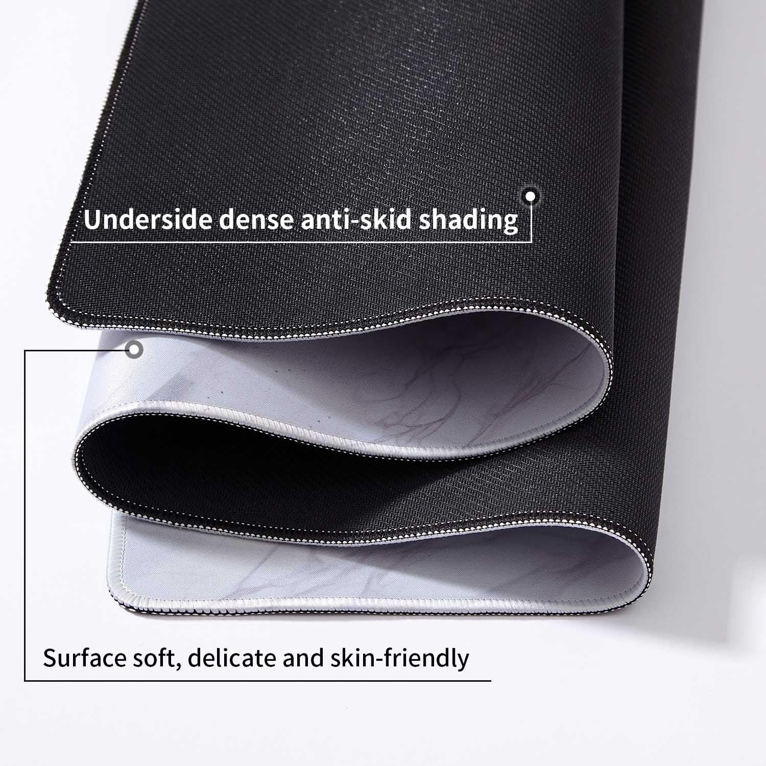 DOBAOJIA Marble Mouse Pad, Mouse and Keyboard Combo Pad XXXL 35.4” x 15.8”