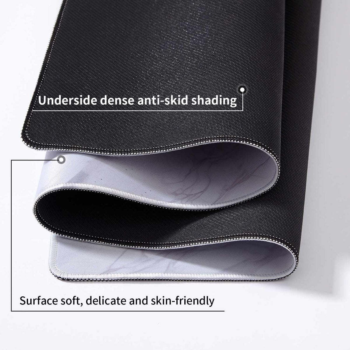 DOBAOJIA Marble Mouse Pad, Mouse and Keyboard Combo Pad XXL 31.5” x 15.8”