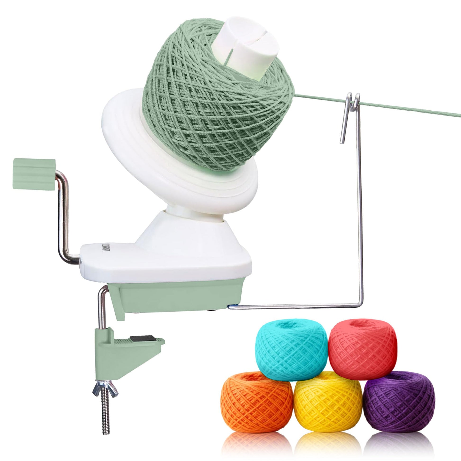 Olikraft Manual Yarn Ball Winder (Smoke Green)