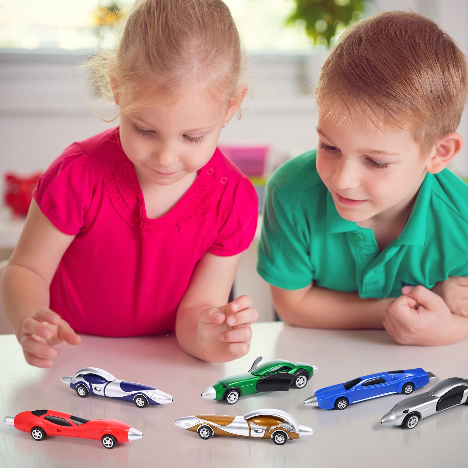 20 Pieces Cool Fun Interesting Novelty Pens for Teens Funny Ink Cute Racing Car Pens for Boys Kids
