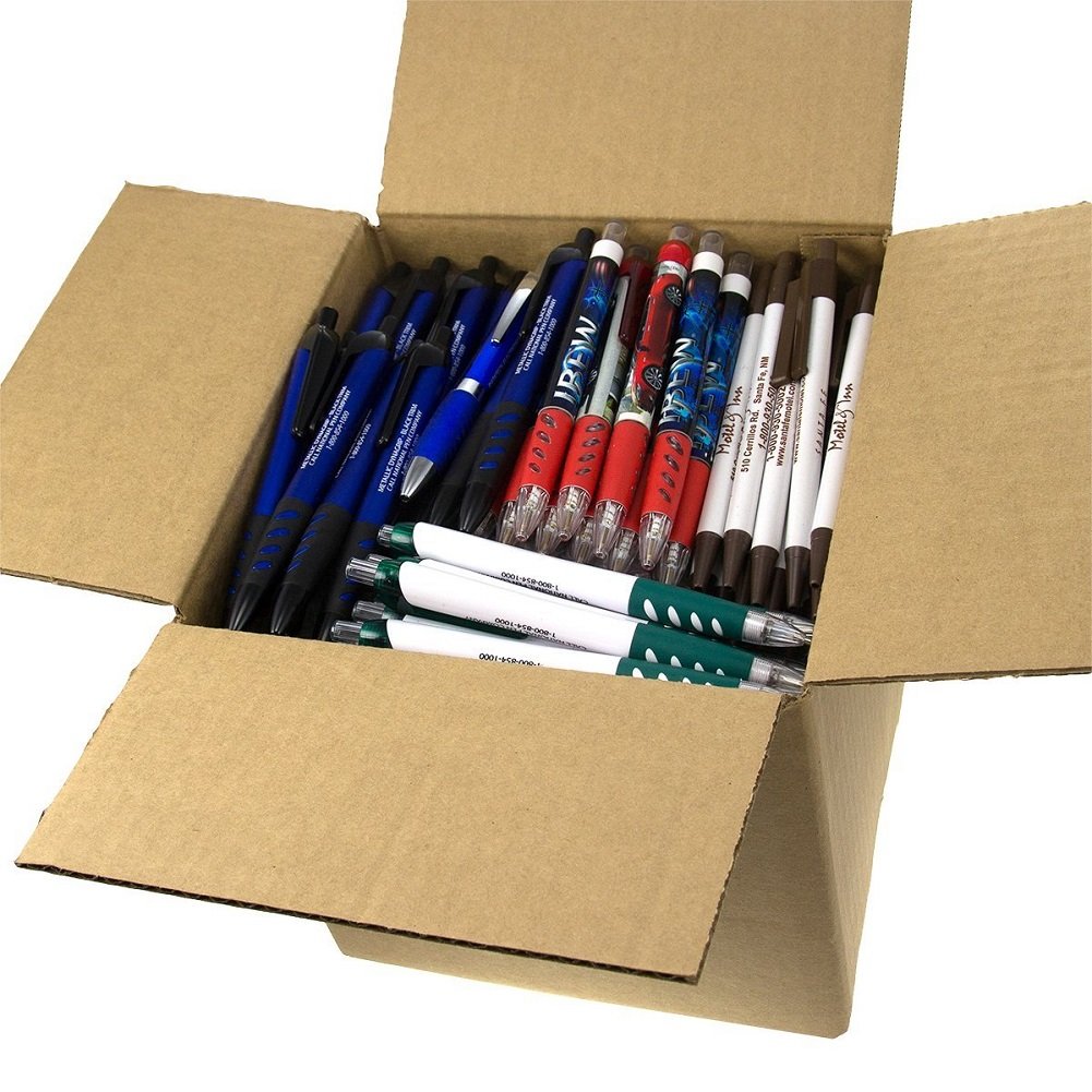 DG Collection (5lb Box Approx. 200-250 pens) Assorted Retractable Ballpoint Pens Office Ink Pen