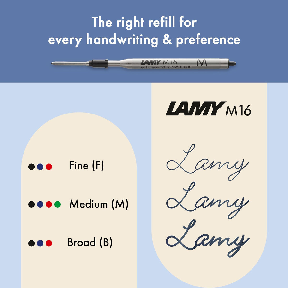 Lamy noto blue-silver ballpoint pen - purist ballpoint pen with triangular plastic barrel - clip