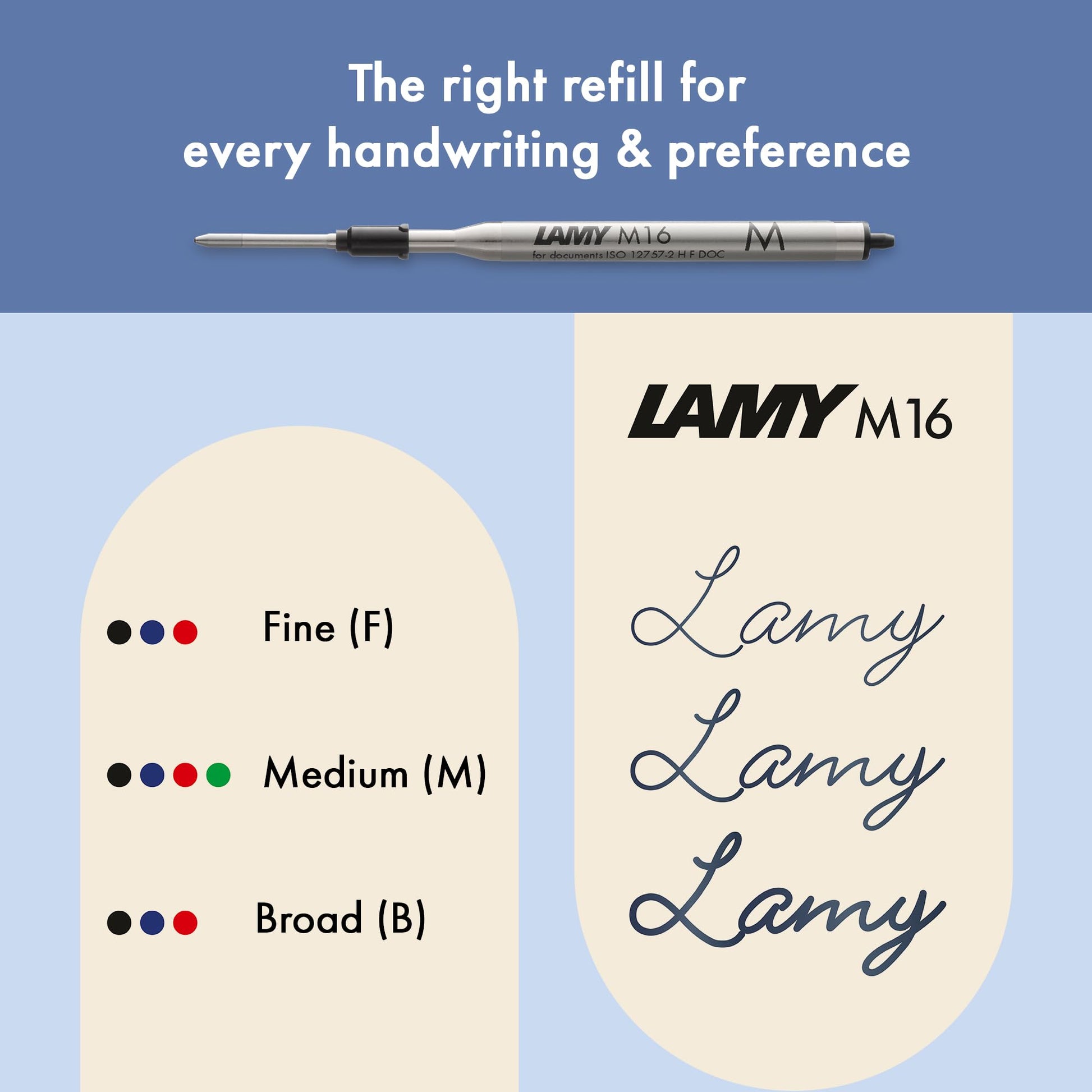 Lamy noto blue-silver ballpoint pen - purist ballpoint pen with triangular plastic barrel - clip