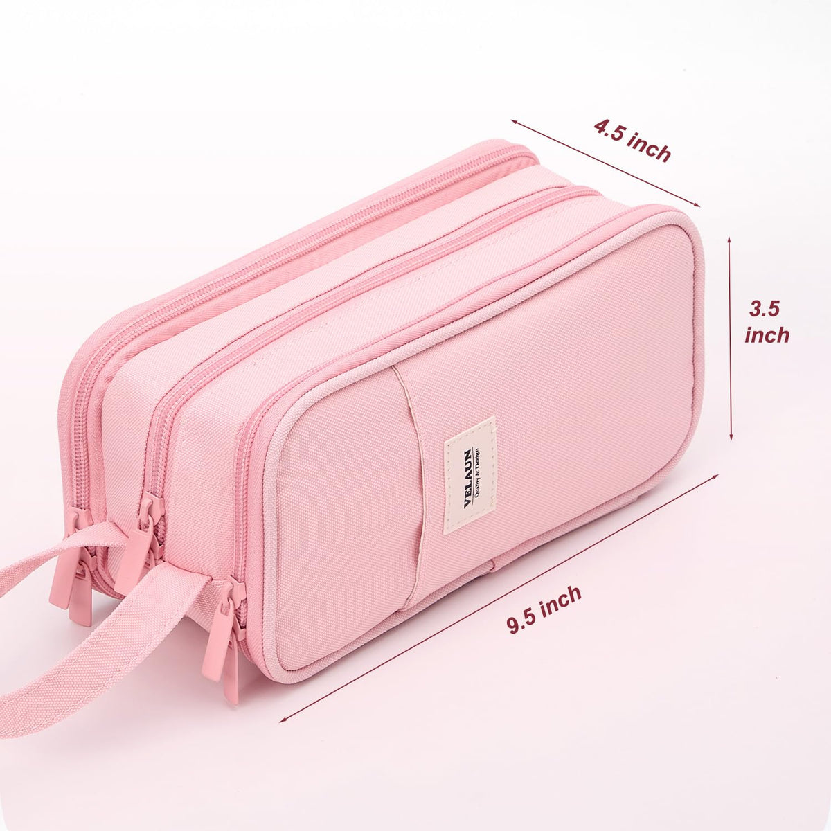 VELAUN Pencil Case Pouch, Large Capacity Pencil Box Bag, Aesthetic Pen Organizer for School
