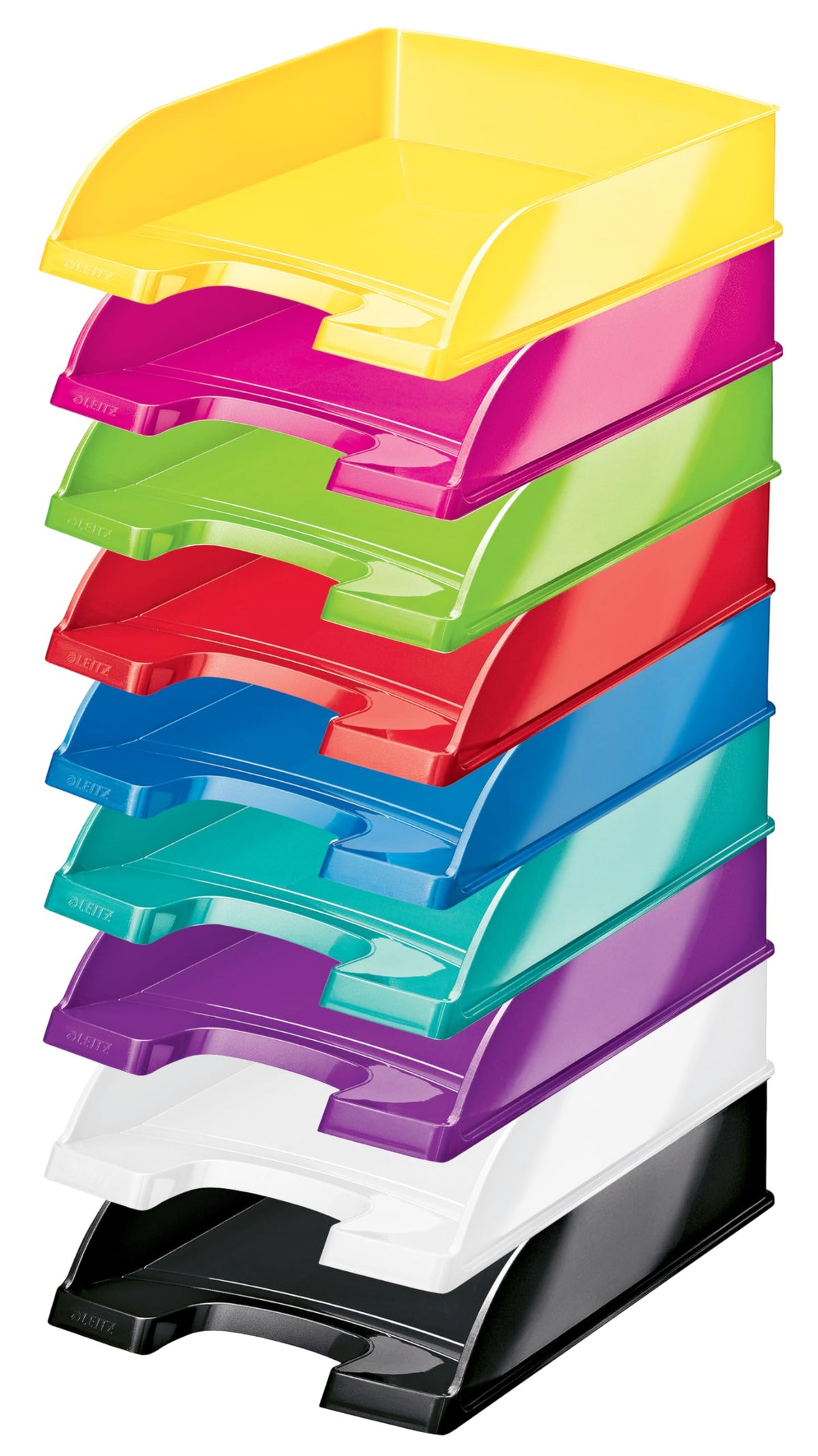 Leitz A4 Letter Tray, Metallic Blue, Wow Range, 52263036
