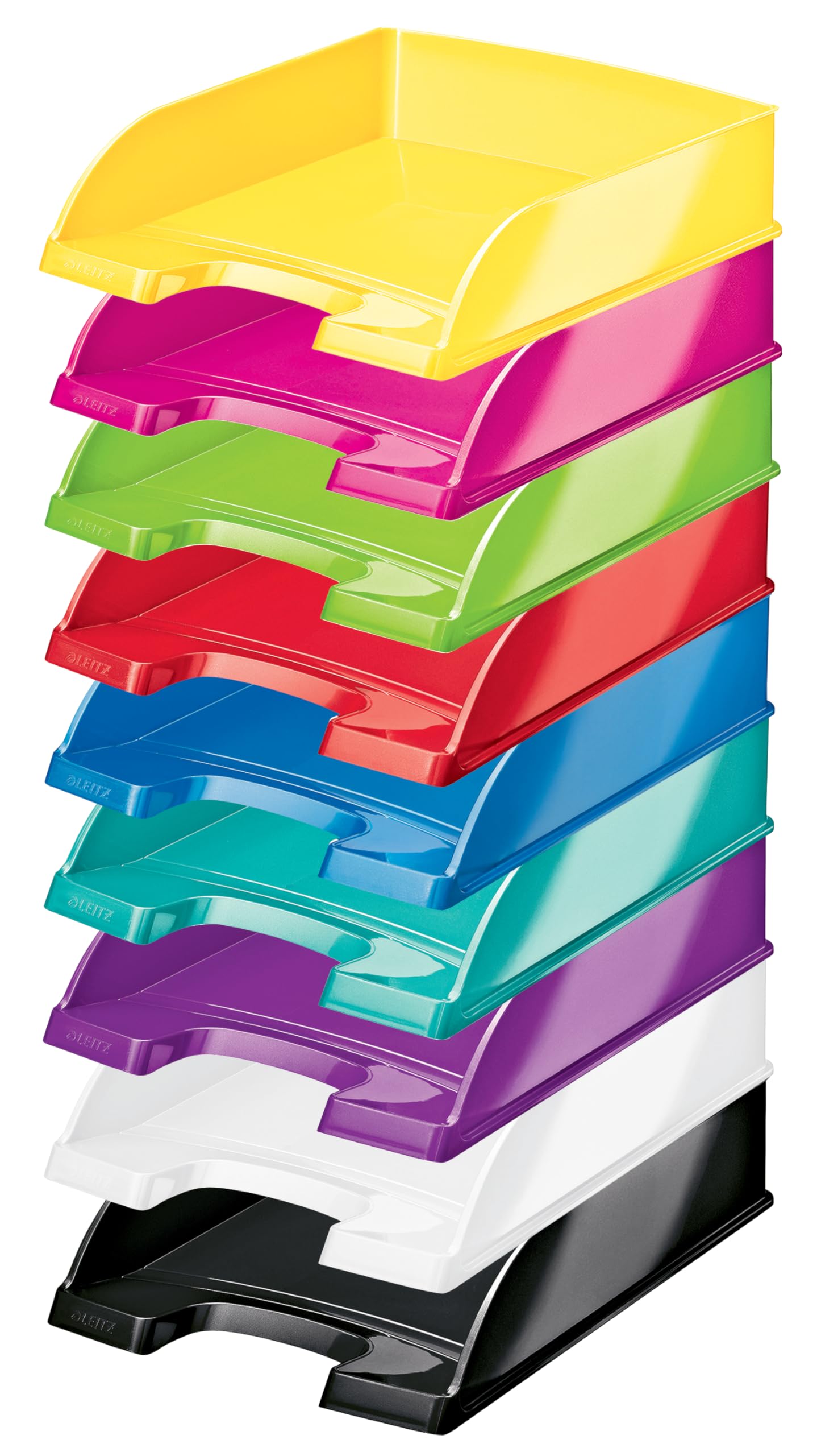 Leitz A4 Letter Tray, Ice Blue, Wow Range, 52263051