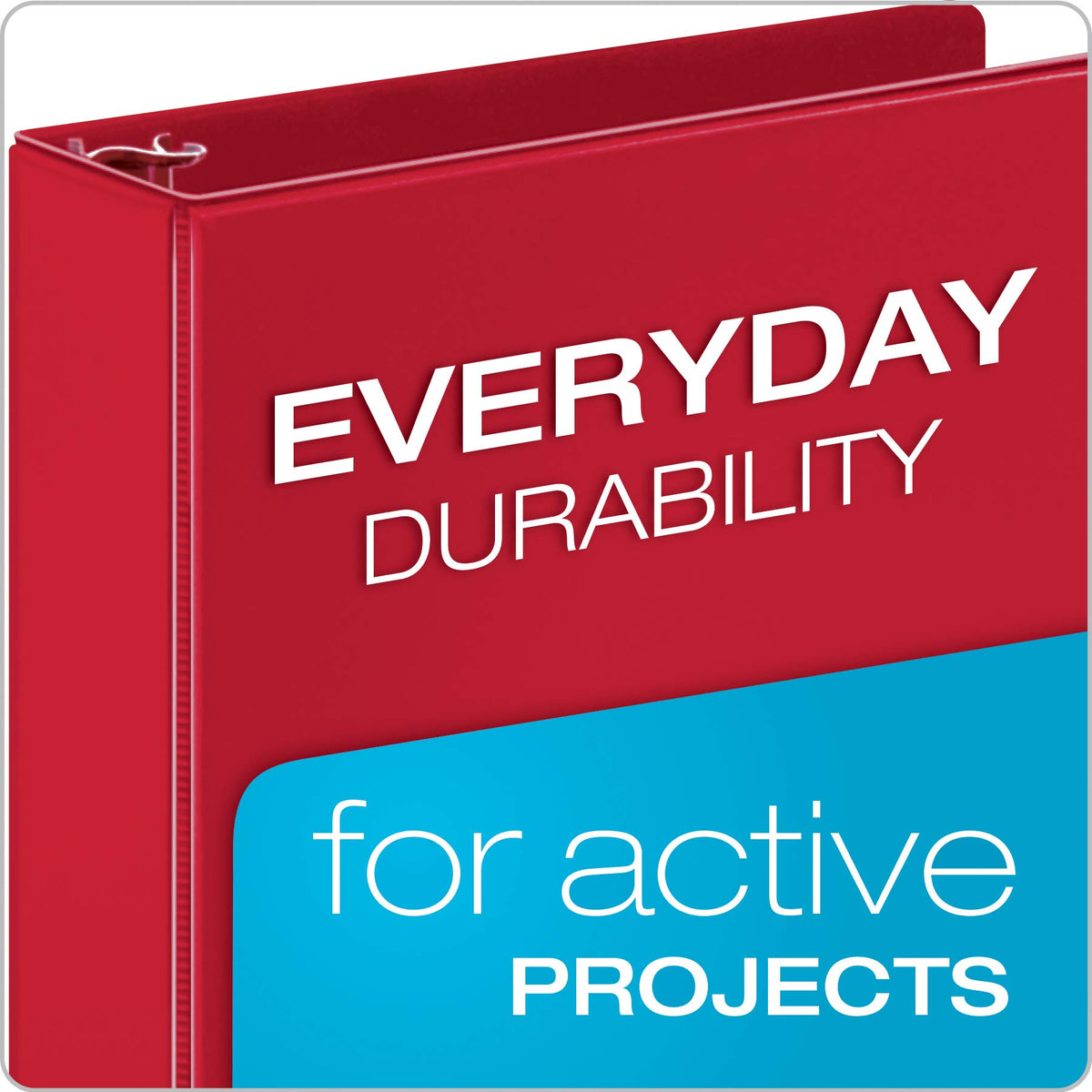 Cardinal 3 Ring Binders, Binders for School and Office, Durable 2 Inch Binder with Round Rings