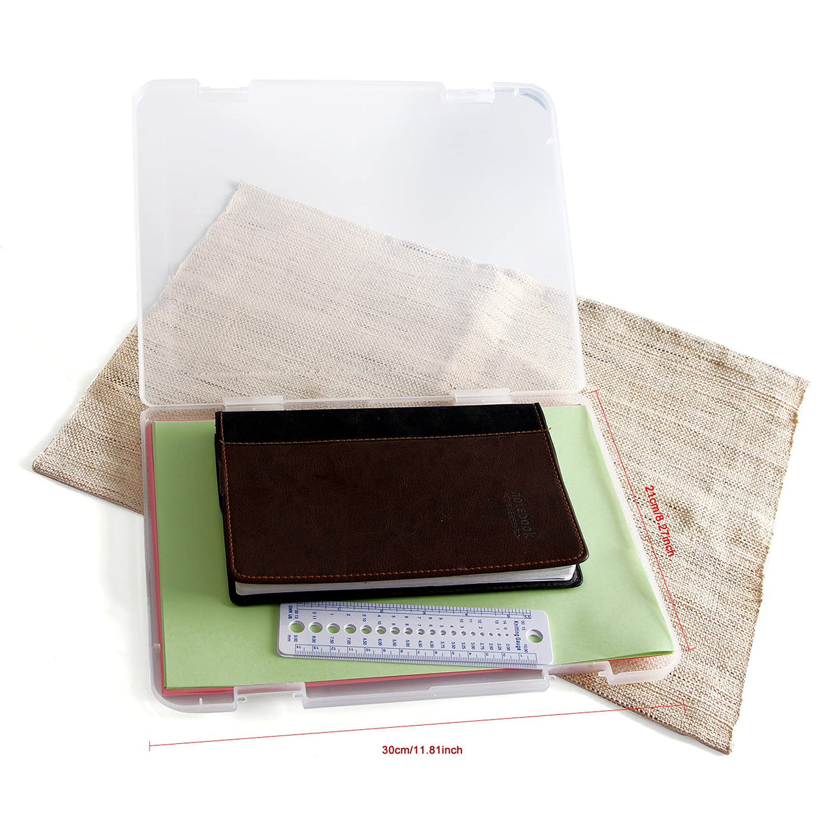 Co-link A4 File Organizer Plastic Document Holder Magazine Protectors Paper Tray (2pcs)