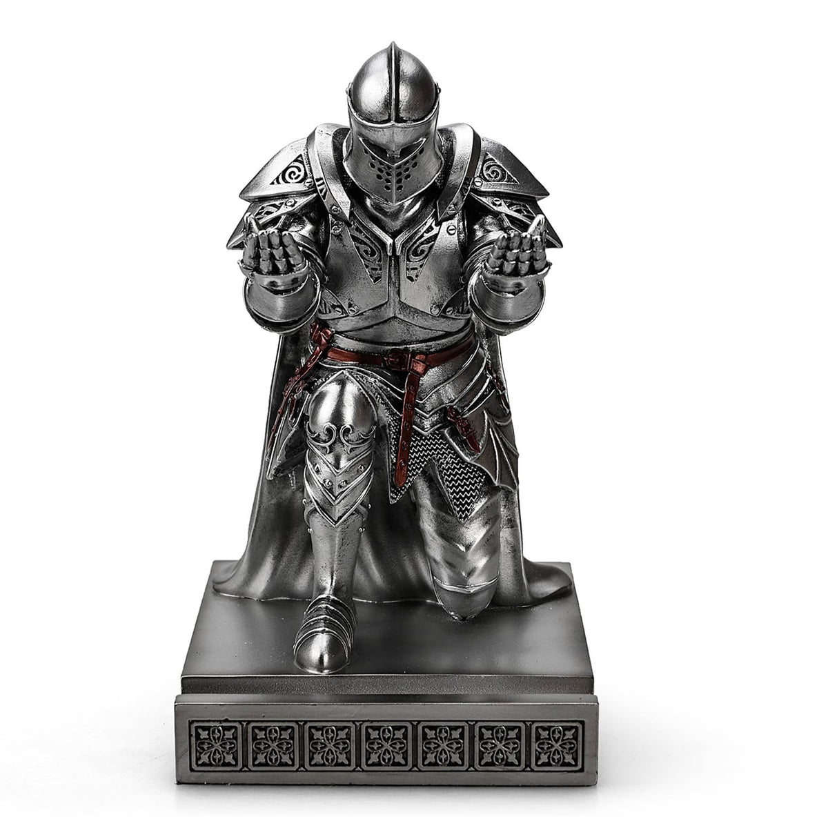 Knight Pen Holder Desk Organizer Office Decor Letter Opener for Desk Silver