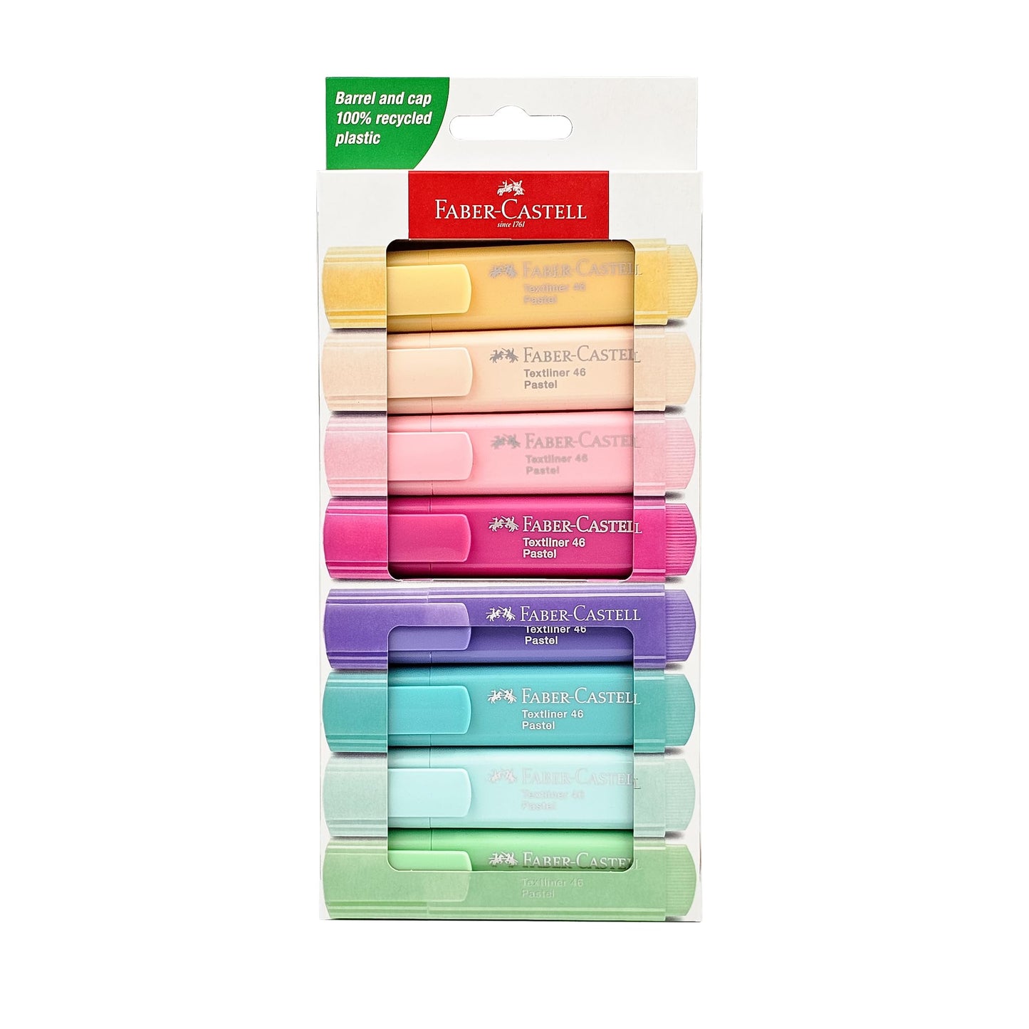 Faber-Castell 254626 – Highlighter TL 46, Pastel Promo – Pack of 8