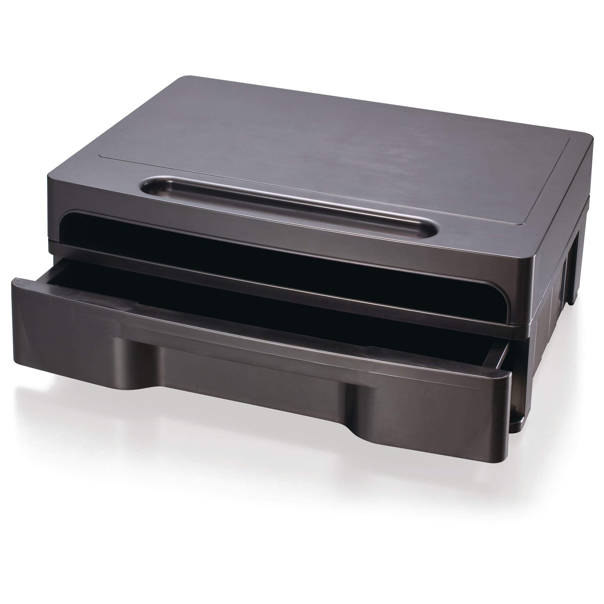 Officemate 2200 Series Monitor Stand with Security Drawer - Executive Monitor Riser and Desk