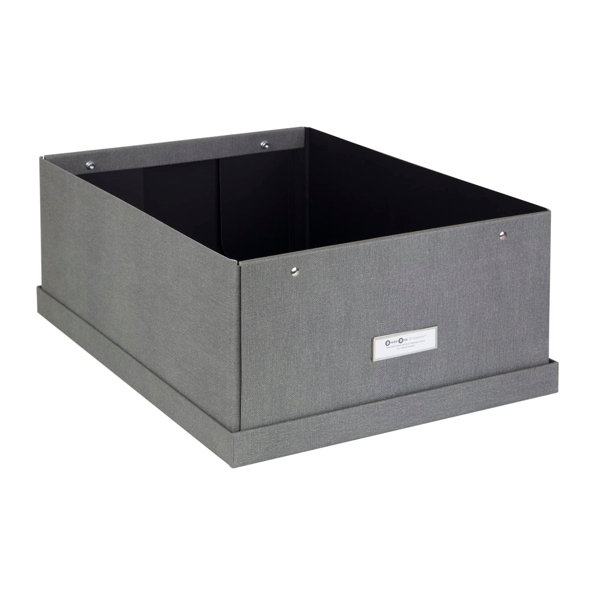 Bigso Katrin KD Collapsible Storage Box with Labelframe for Easy Identification - Simple Assembly