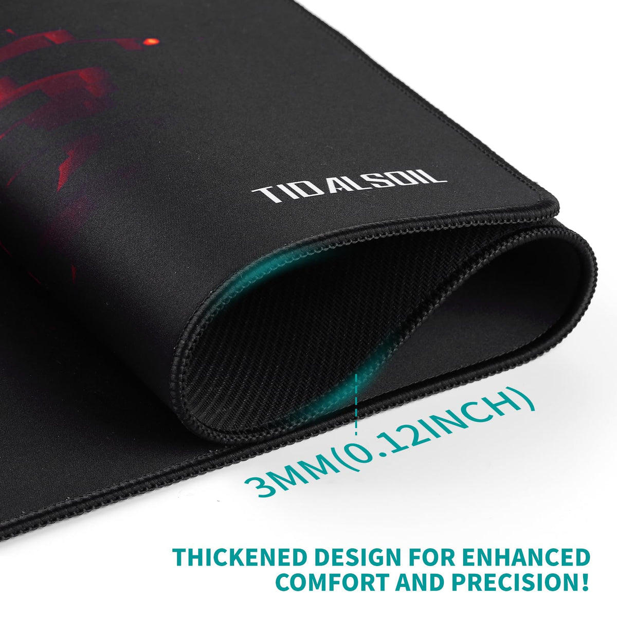 TIDALSOIL XXL Gaming Mouse Pad, 35.4x15.7 in Extended Desk Mat