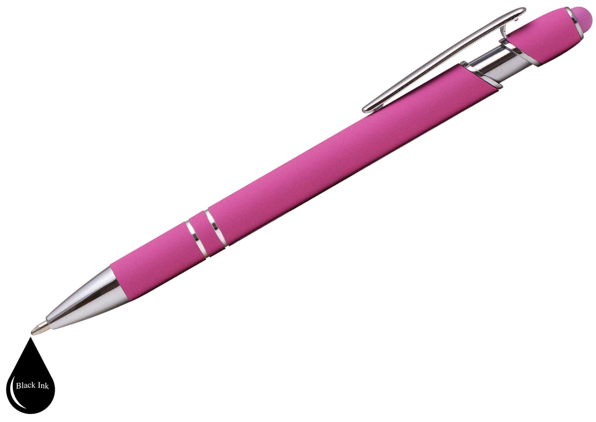 Express Pencils Rubberized Soft Touch | Burst of Color | Ballpoint Pen with Stylus Tip a stylish