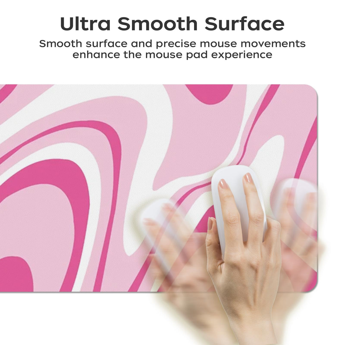 Large Desk Mat 35.4" x 15.7", PU Leather Desk Mats Mouse Pad Protector, Large Mouse Pad Non-Slip