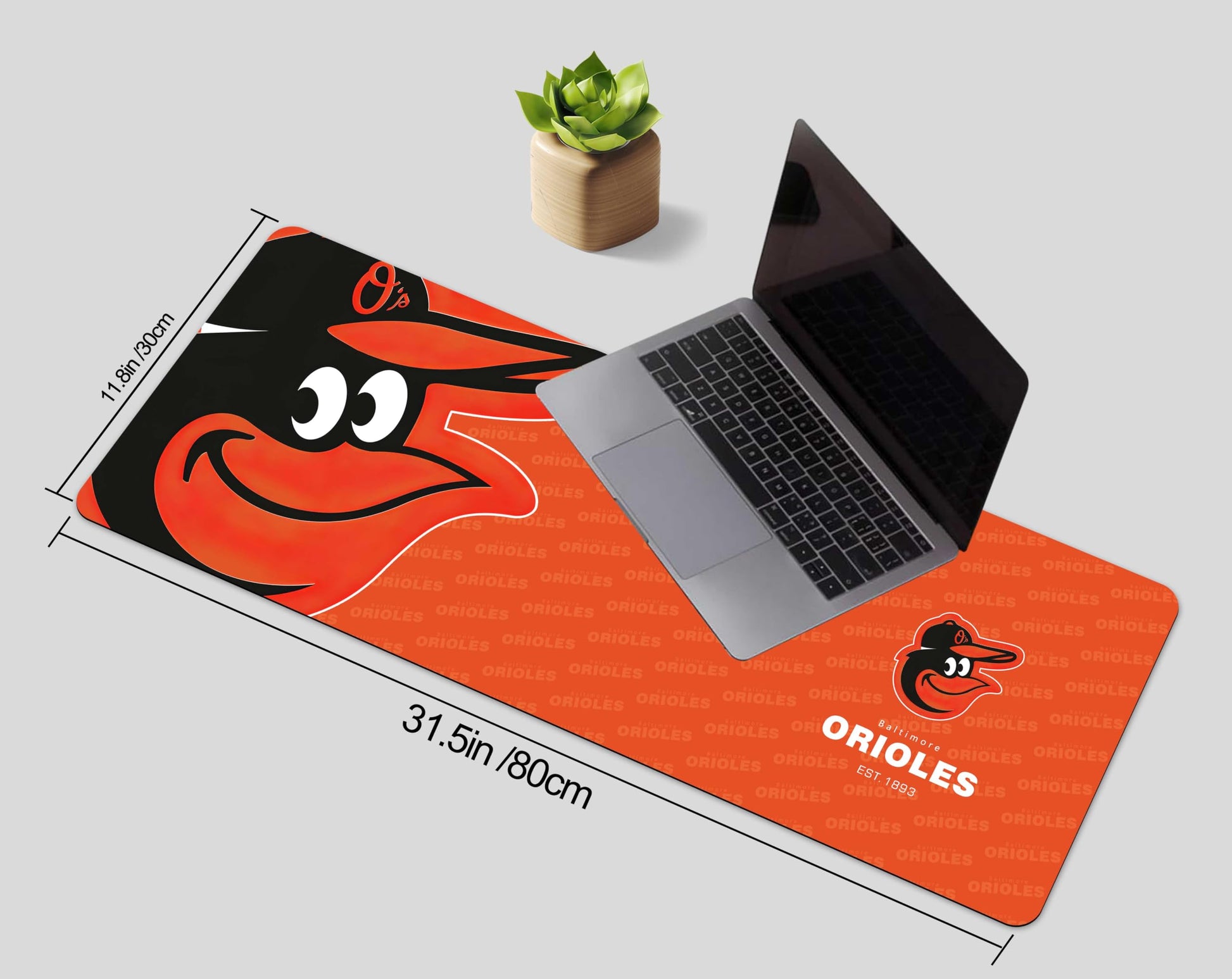 Supercool Design Large Mouse Pad, Sport Square Theme Mousepad Waterproof Non-Slip Rubber Base