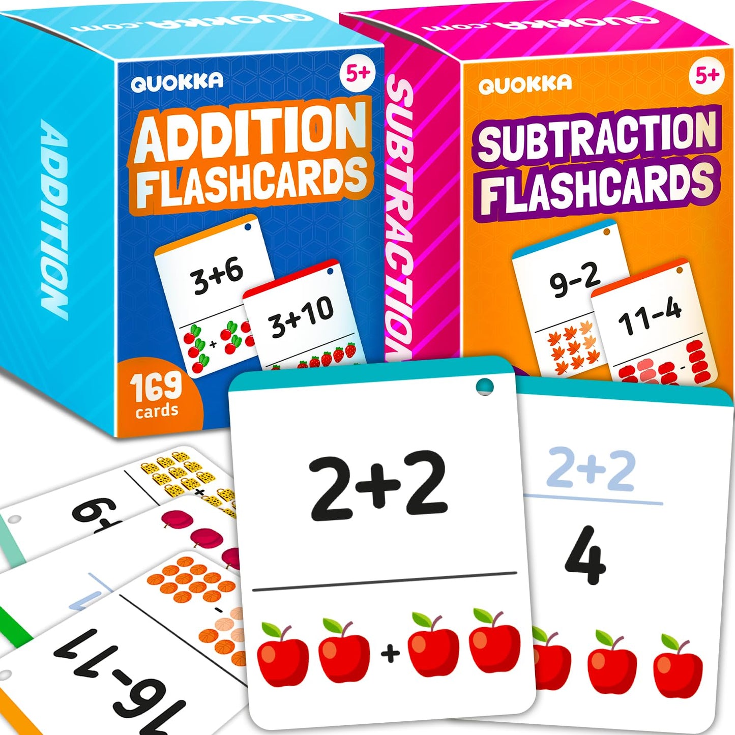 Math Flash Cards for Kids Ages 4-8 - Math Games 1st to 3rd Grade