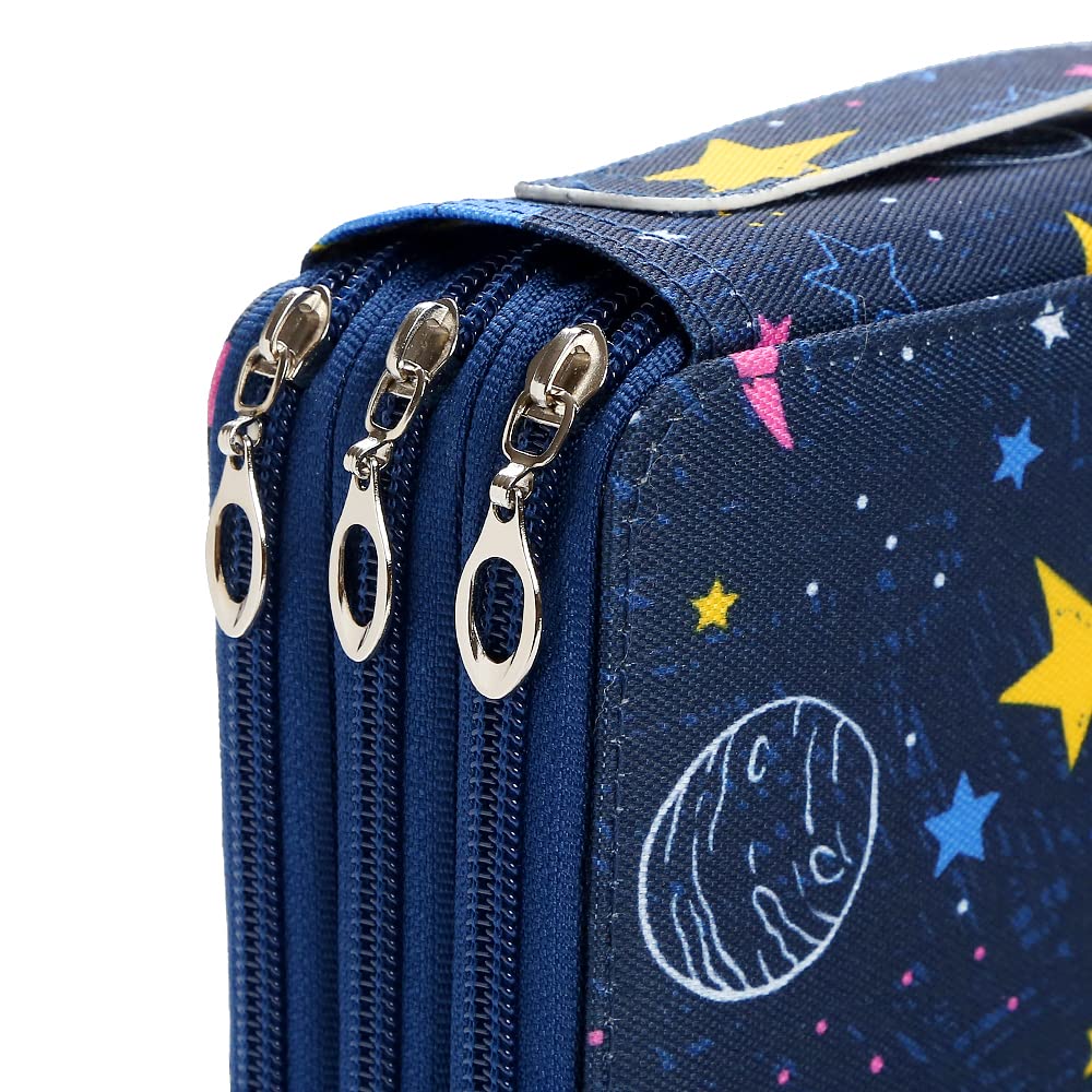 Lbxgap 120 Slots Colored Pencil Case Organizer, 3 Layer Bag