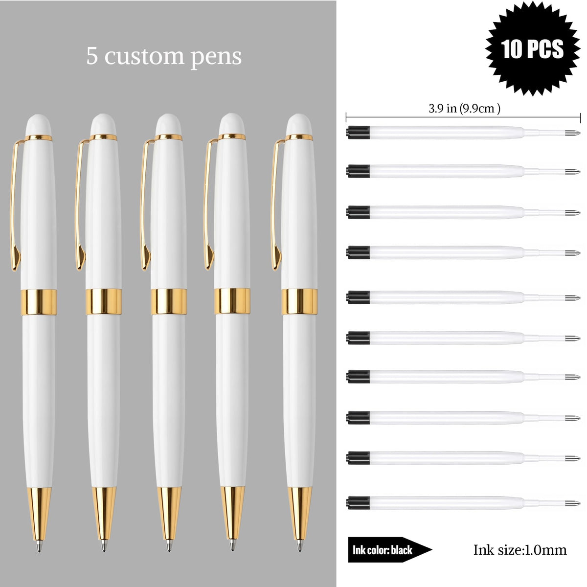 Ancolo Personalized Office Ballpoint Pens - Executive Writing Gift Pens