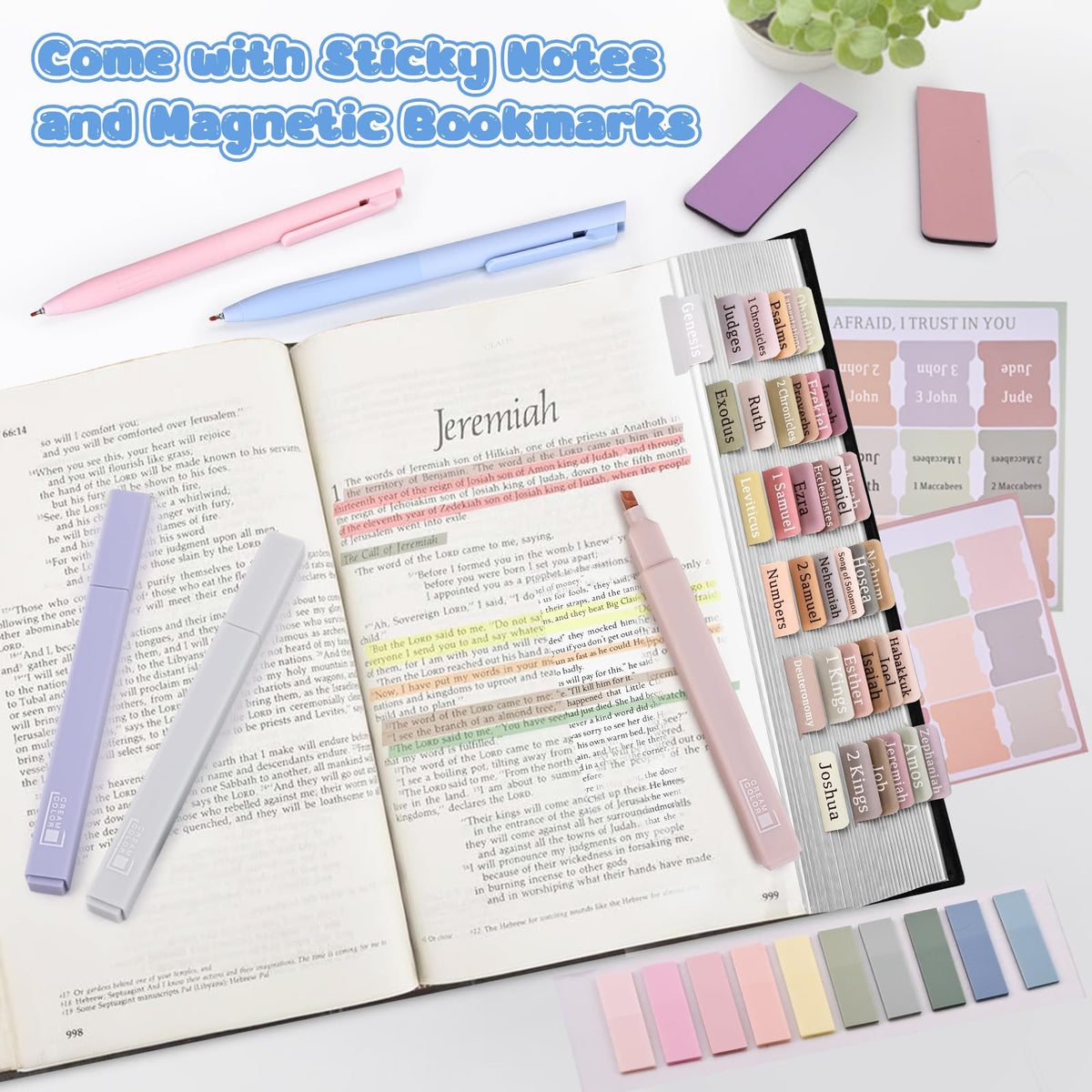 DazSpirit 25Pcs Bible Journaling Kit, Bible Study Supplies for Women