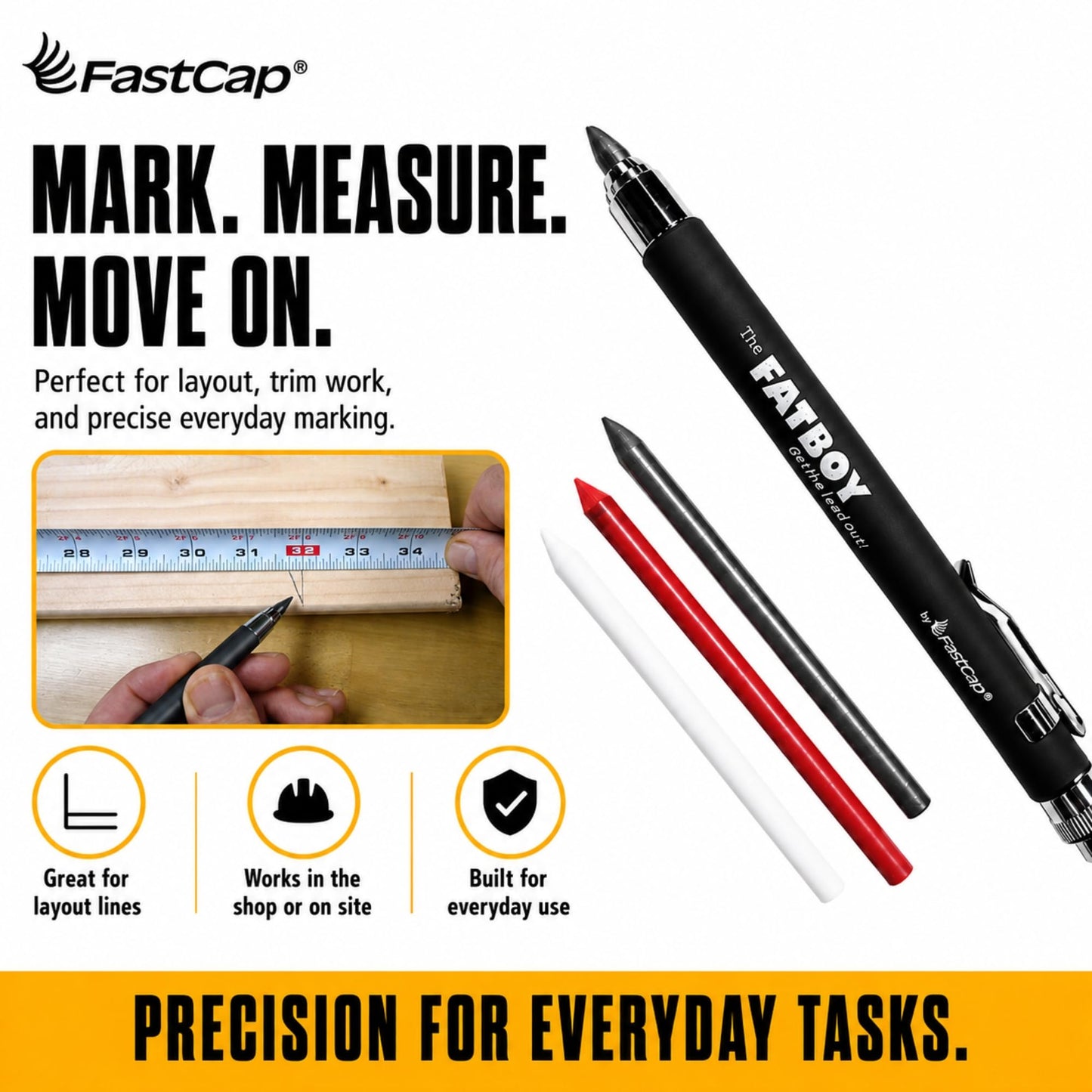FastCap Fatboy Extreme Carpenter/Mechanical Pencil