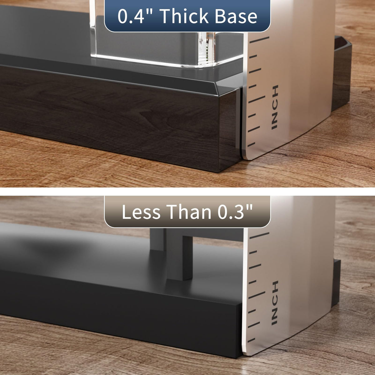 NIUBEE 8 Pack Acrylic Business Card Holder Display Stand Organizer for Desk