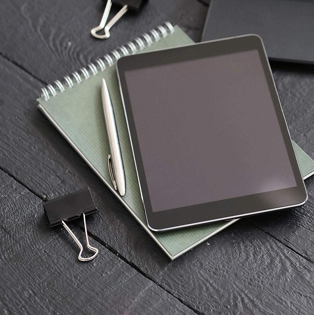 Rubex Binder Clips Black Large Binder Clips Jumbo Binder Clips 1.6 Inch Paper Binder Clips Big