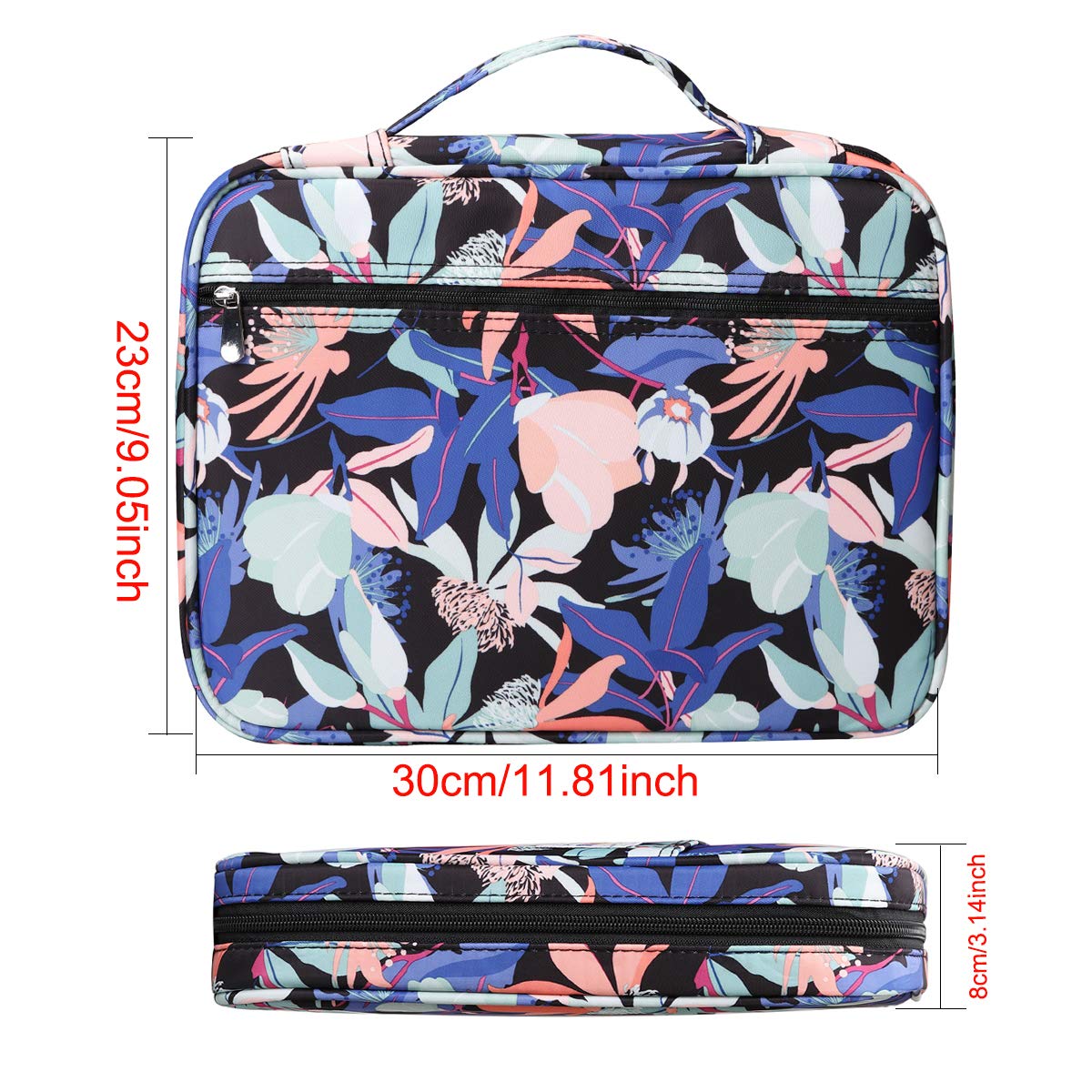 BOMKEE Coloring Pencil Case 220 Slots Pencils/Gel Pens Organizer Waterproof Travel Case Zipper