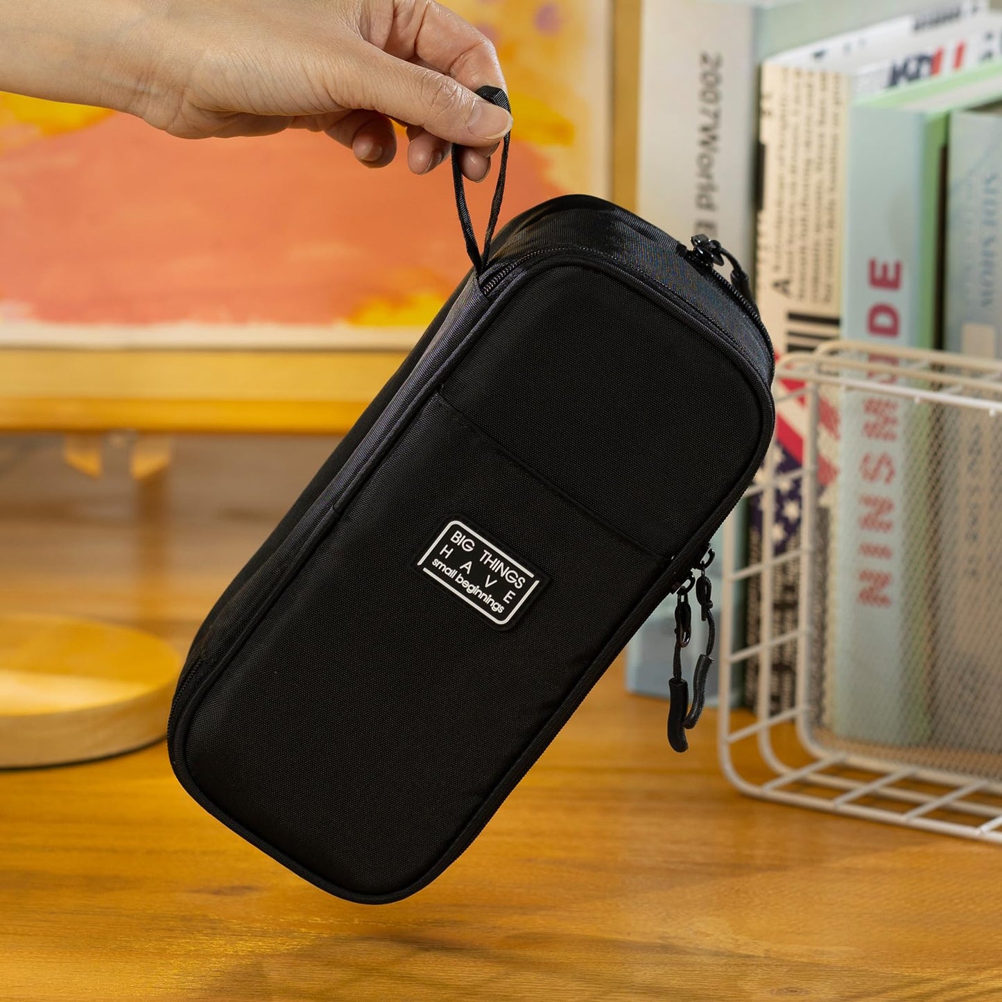 CICIMELON Large Pencil Case Big Storage Pen Pouch Bag with Compartment for School Supplies Office