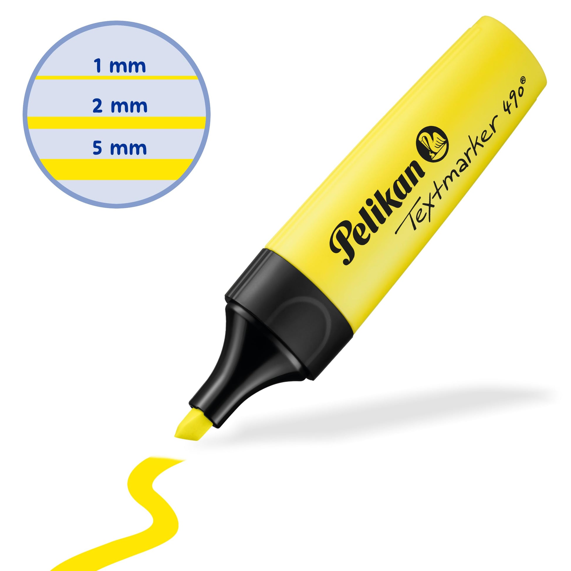 Pelikan 490 814089 Highlighters Fluorescent Yellow Pack of 10 in Folding Box