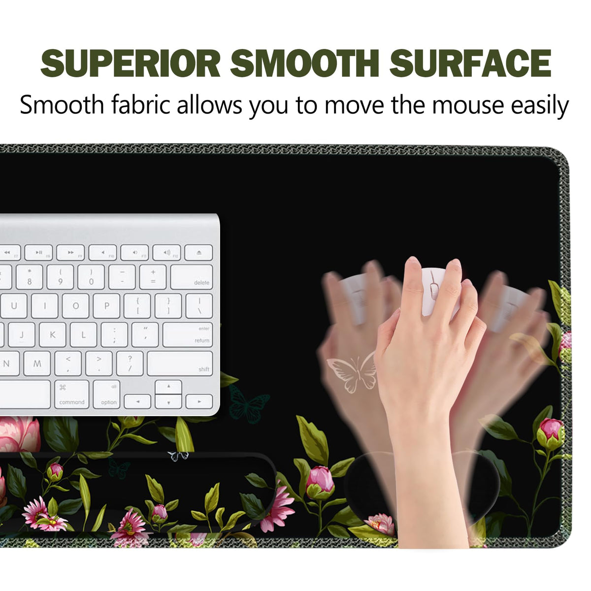 ARTSO Gaming Mouse Pad Wrist Support Set, XXL Large Desk Mat Mousepad + Keyboard Wrist Support+