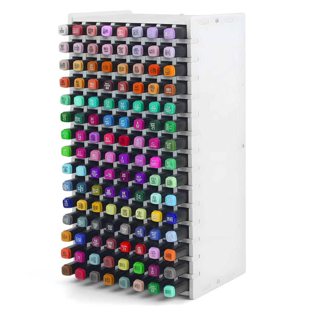 Marker Organizer,120 Slots Marker Holder Organizer with Removable Divider