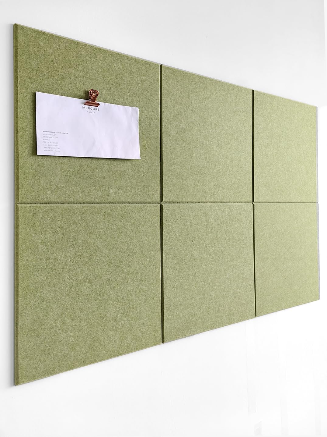 DECORITA Cork Board 24 x36 Alternative - 6 Pack Felt Wall Tiles with Safe Removable Adhesive Tabs