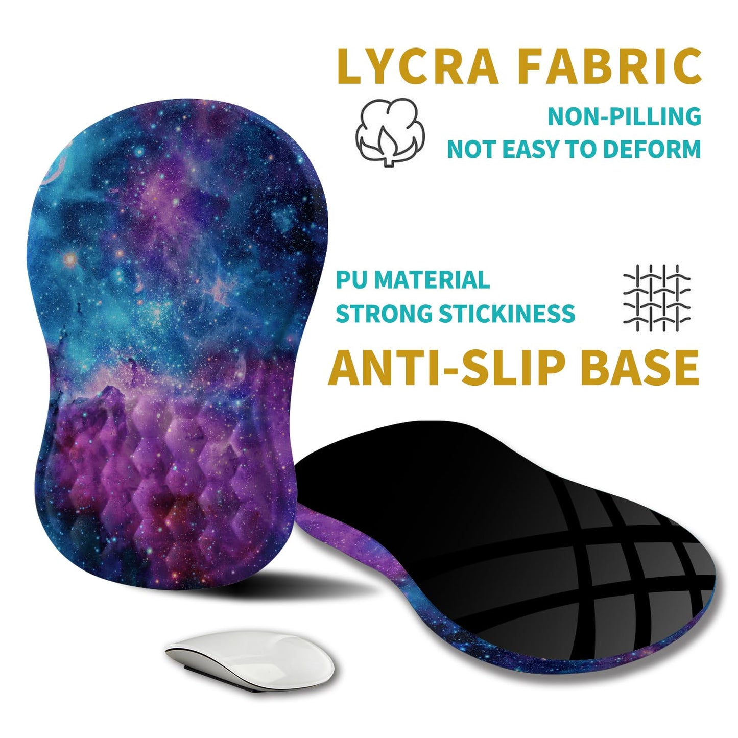 Hokafenle Ergonomic Mouse Pad Wrist Support, Wrist Rest Mousepad for Carpal Tunnel Pain Relief with
