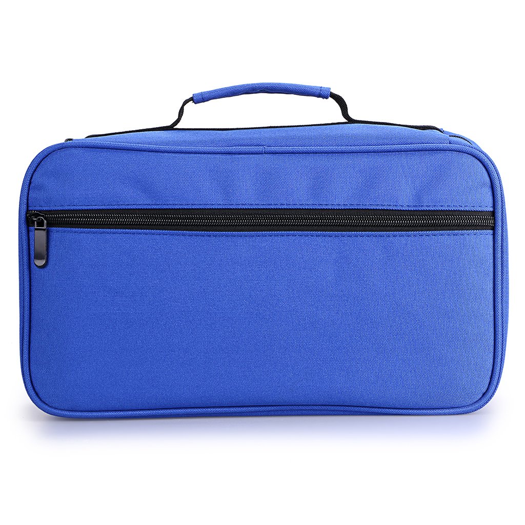 BTSKY Art Marker Carrying Case Lipstick Organizer-60 Slots Canvas Zippered