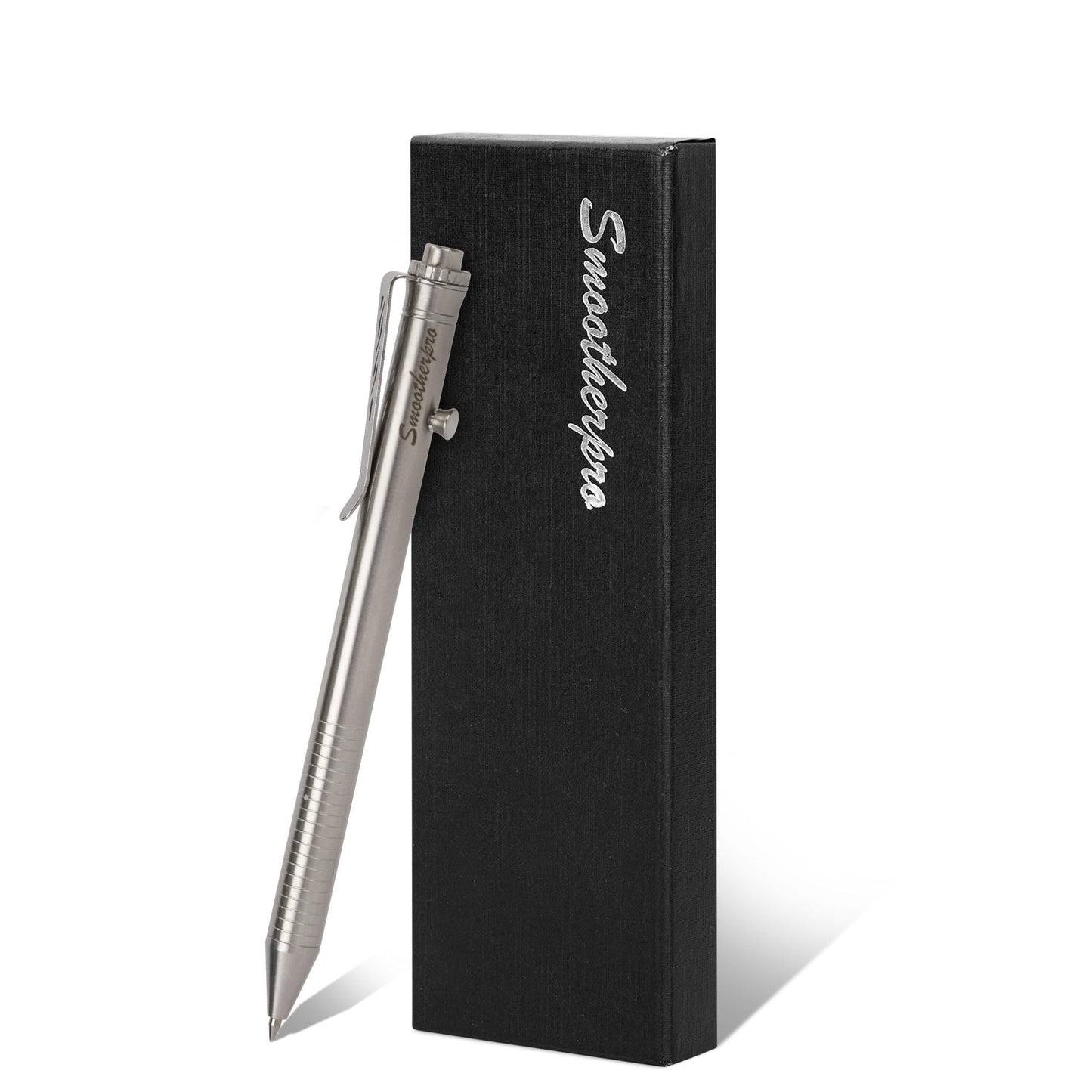SMOOTHERPRO Stainless Steel Bolt Action Pen Compatible with Pilot G2 Refill