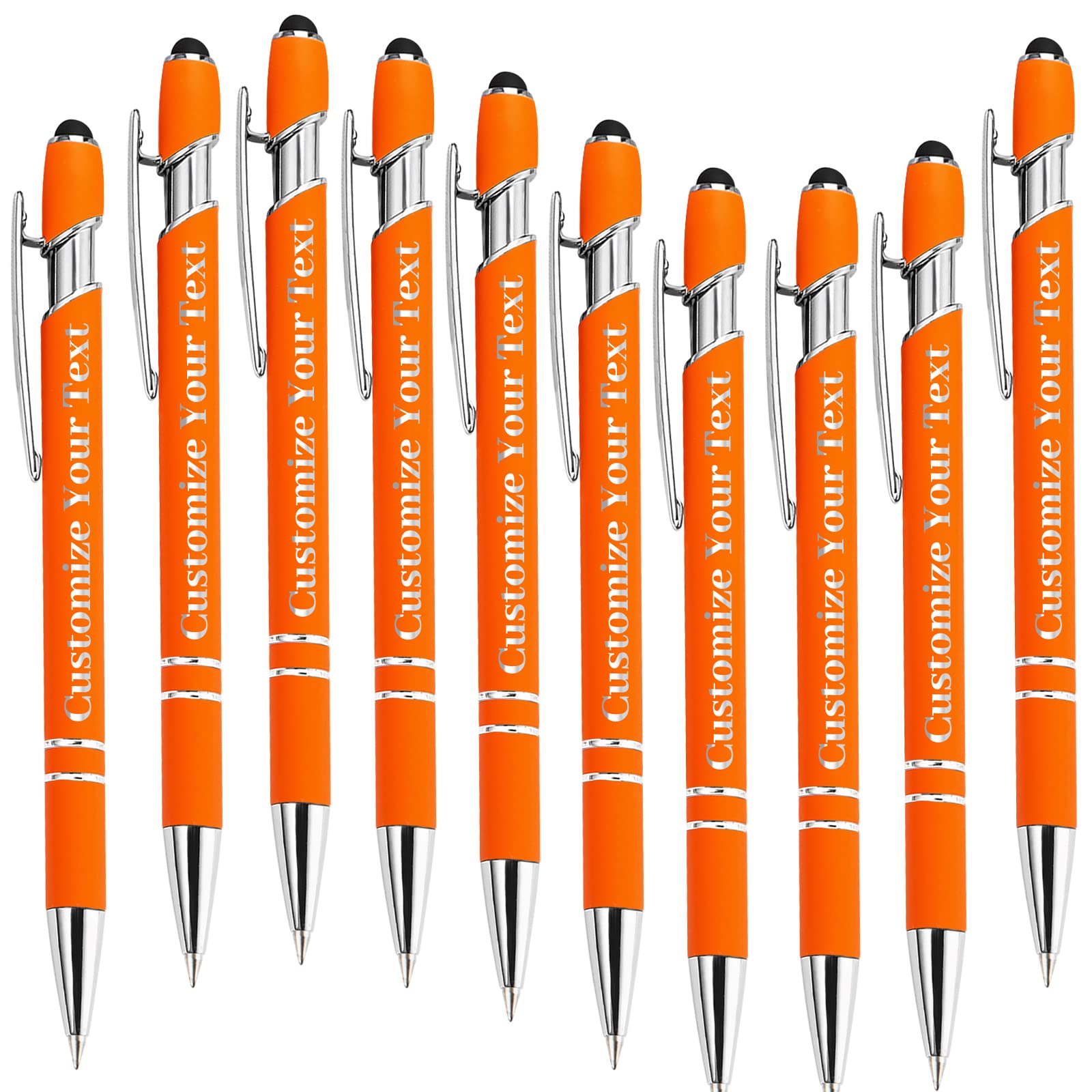 Fadace Up to 500 Pcs Personalized Pens Bulk Custom Customized Pen with Stylus Free Engraving