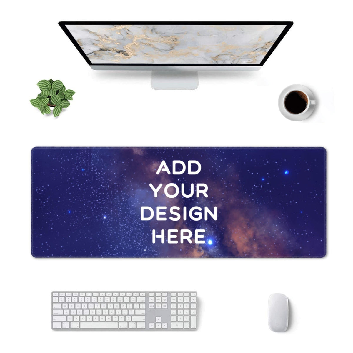ANSTING Custom Desk Mat Personalized Large Mouse Pad with Photo 12x31.5inch