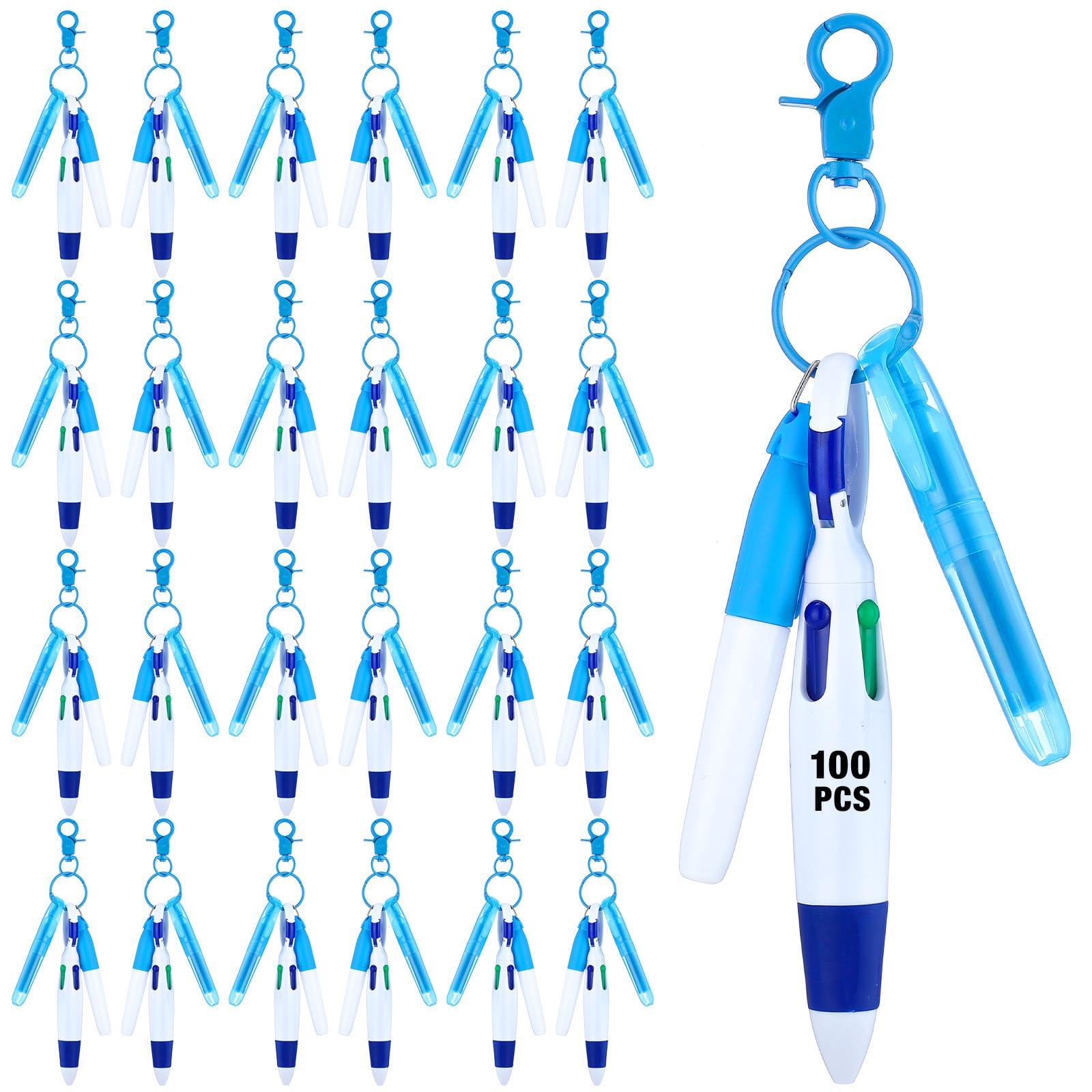 Sherr 100 Pcs Nurse Pen Set, Badge Reel Accessories Gift, Blue