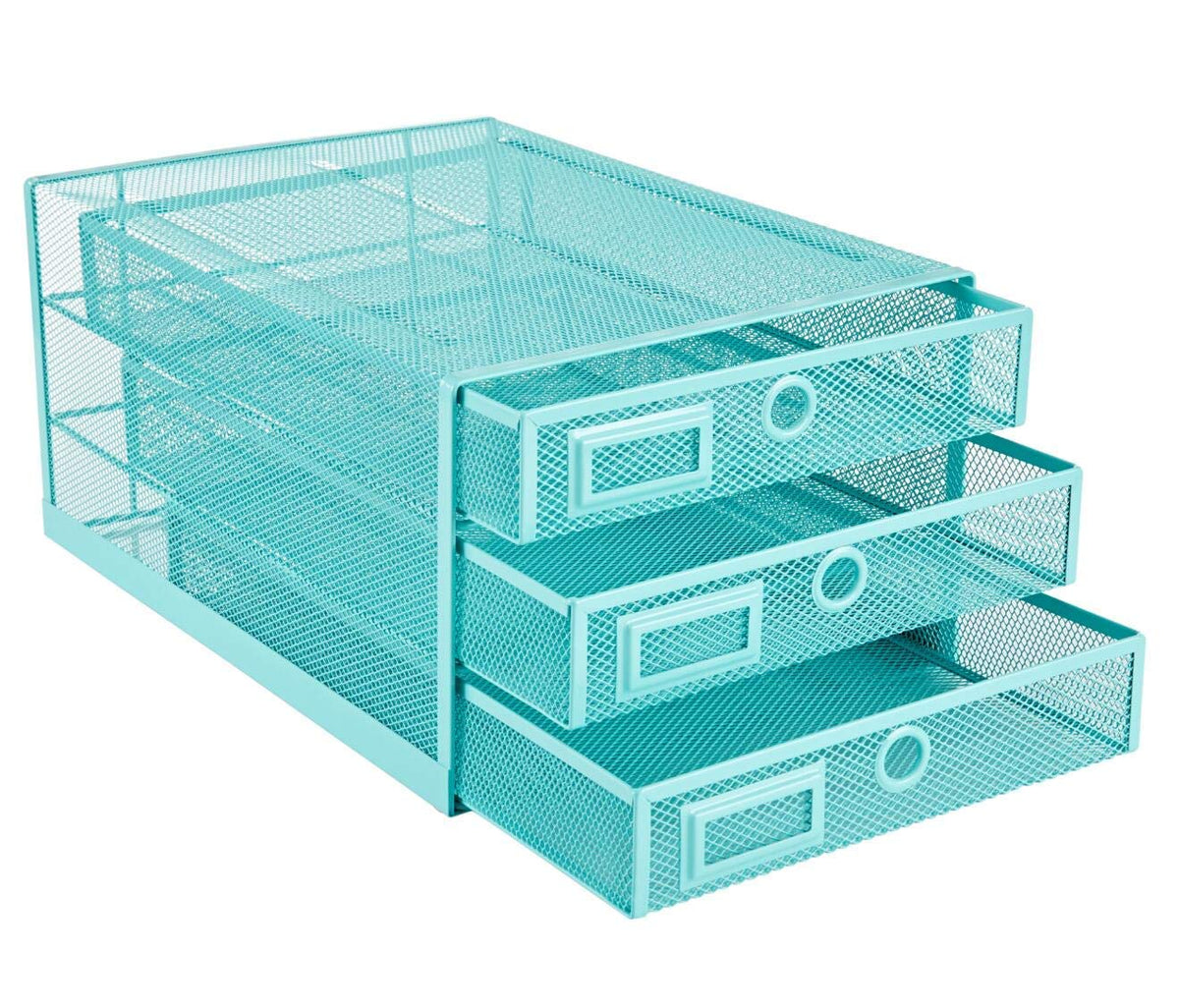 Annova Desk Organizer Wire Mesh 3 Tier Sliding Drawers Paper Sorter/Multifunctional/Premium Solid