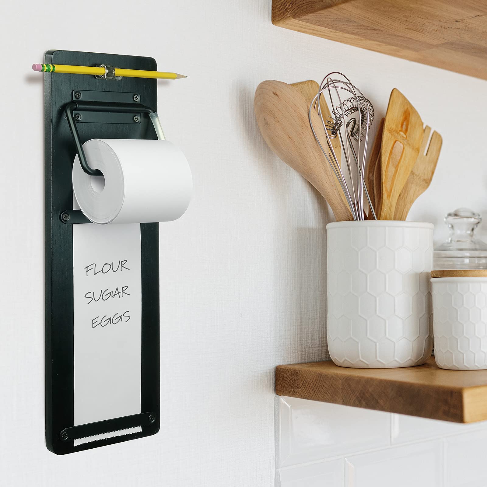 Excello Global Products Wall Mounted Note Paper Dispenser with a 160 Foot roll of Paper Included