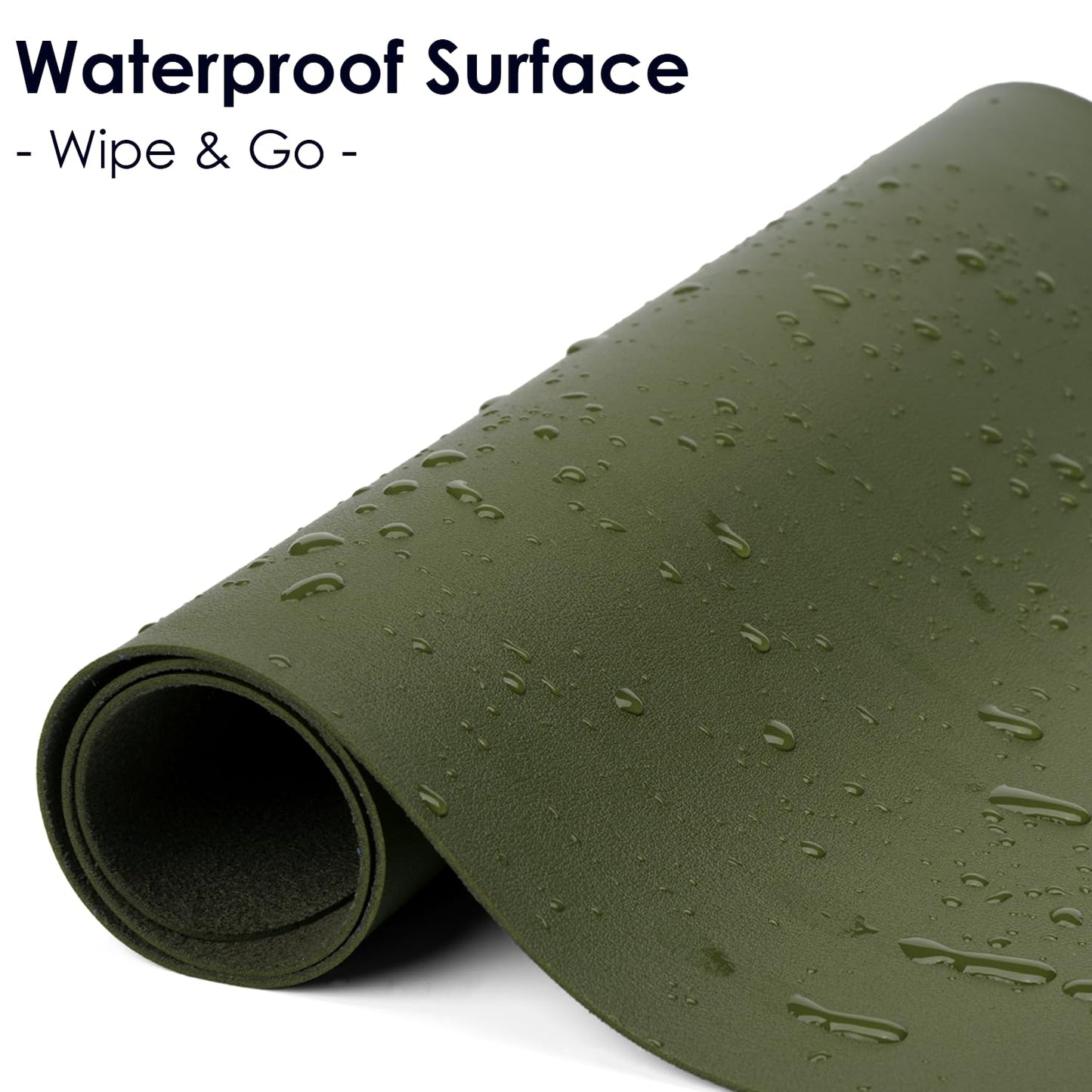 Leather Desk Pad Protector, Waterproof Mouse Pad, PU Desk Mat, Office Desk Cover, Desk Writing Mat
